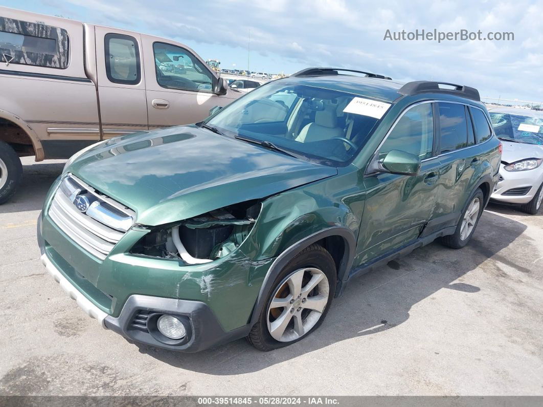 2014 Subaru Outback 2.5i Limited Зеленый vin: 4S4BRBNC7E3244744