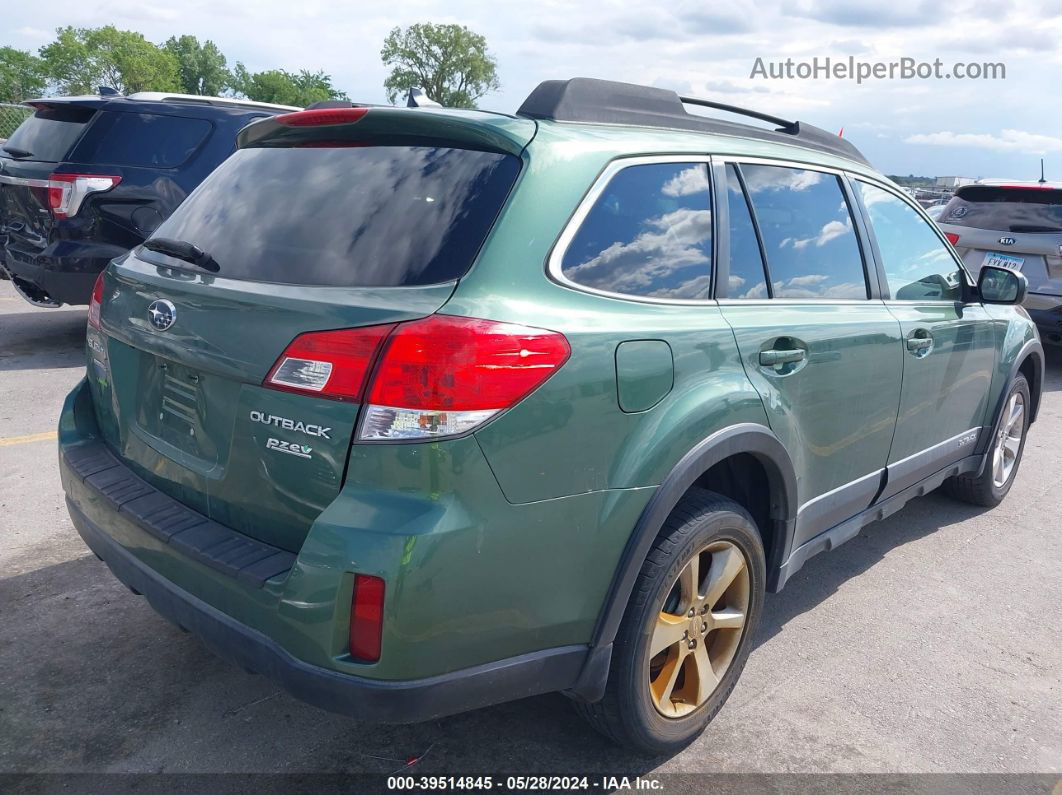 2014 Subaru Outback 2.5i Limited Green vin: 4S4BRBNC7E3244744