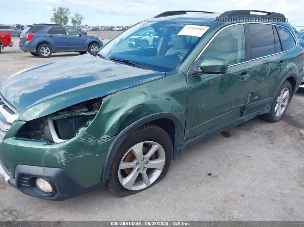 2014 Subaru Outback 2.5i Limited Green vin: 4S4BRBNC7E3244744