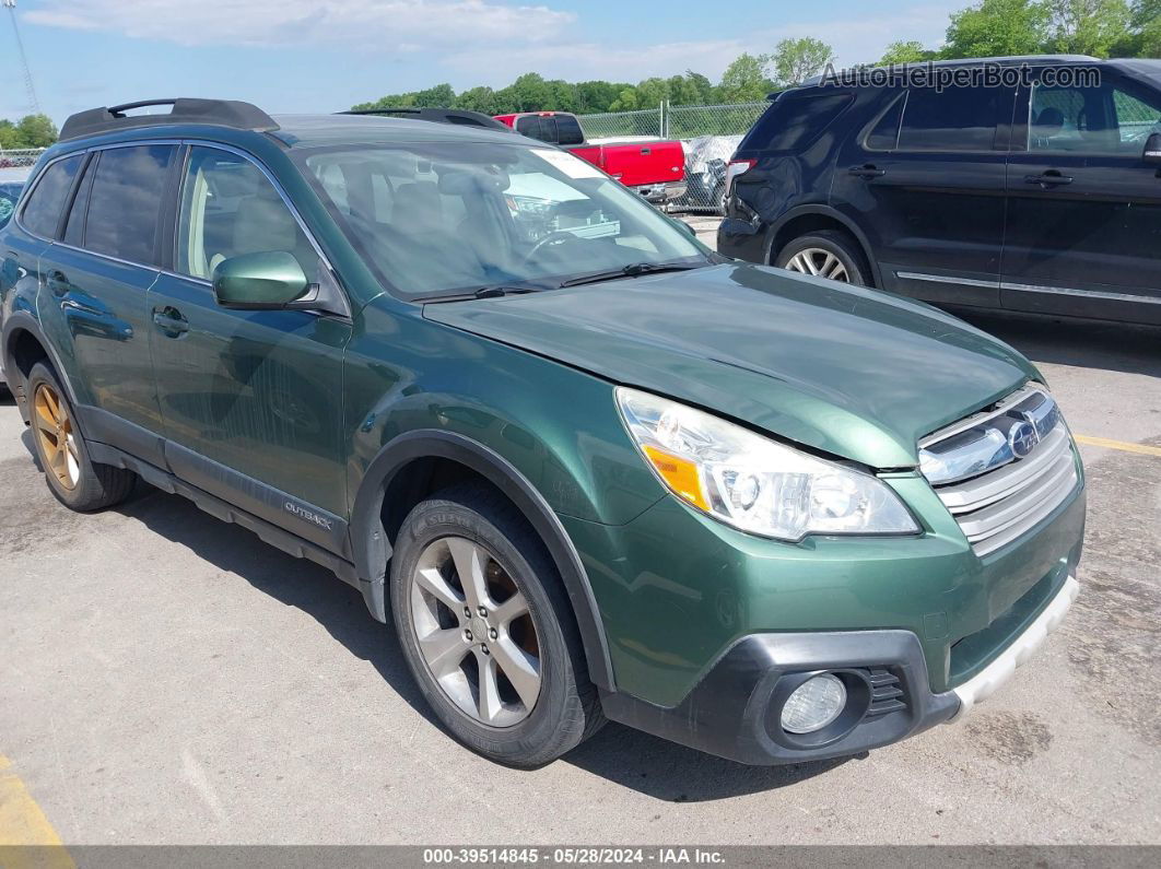 2014 Subaru Outback 2.5i Limited Green vin: 4S4BRBNC7E3244744