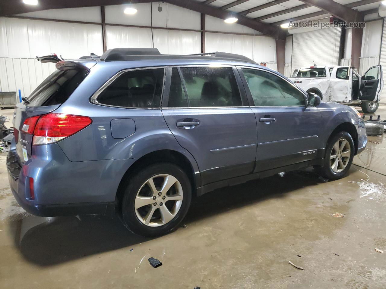 2014 Subaru Outback 2.5i Limited Blue vin: 4S4BRBNC7E3291689