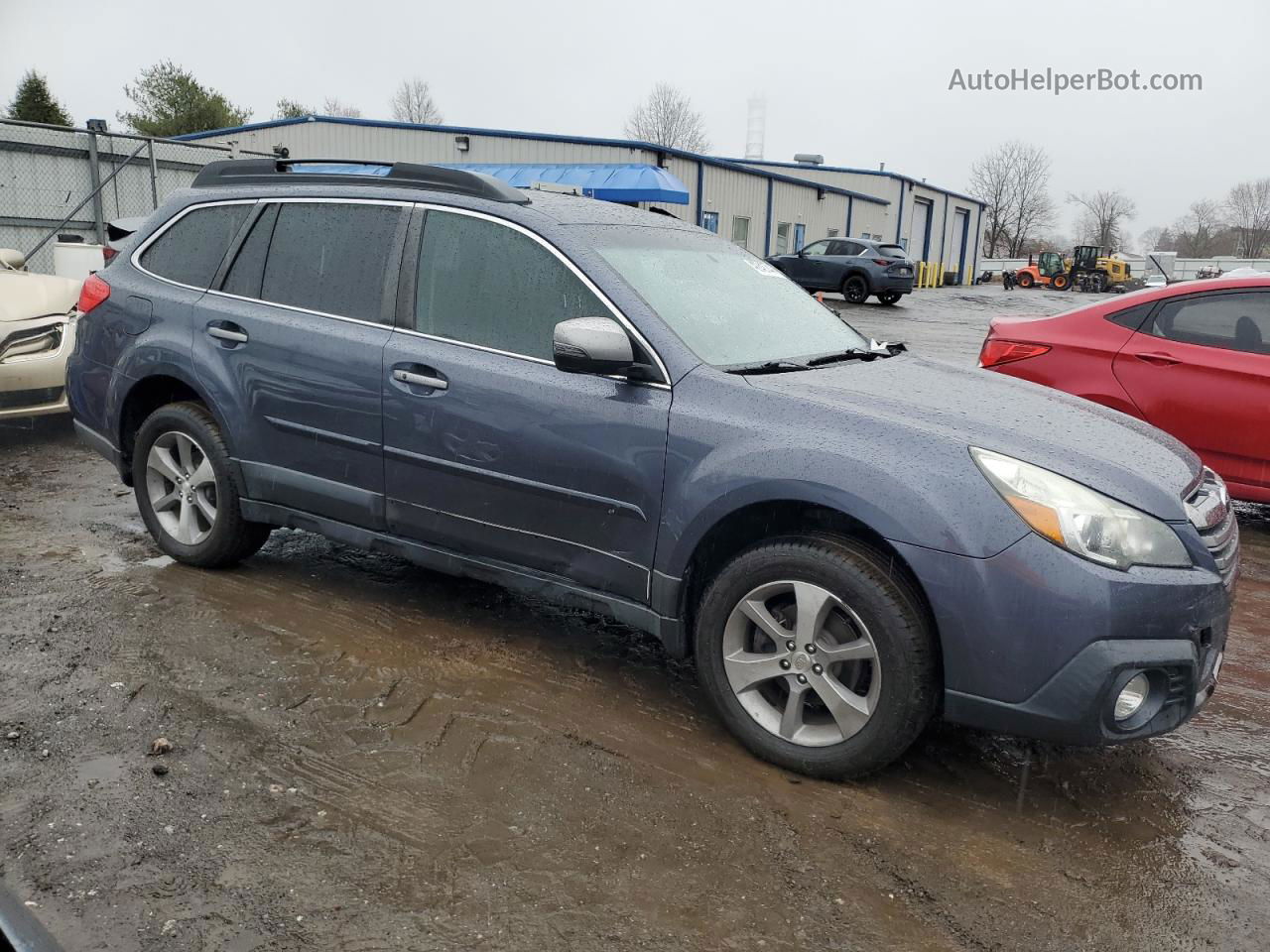 2014 Subaru Outback 2.5i Limited Blue vin: 4S4BRBPC1E3306913