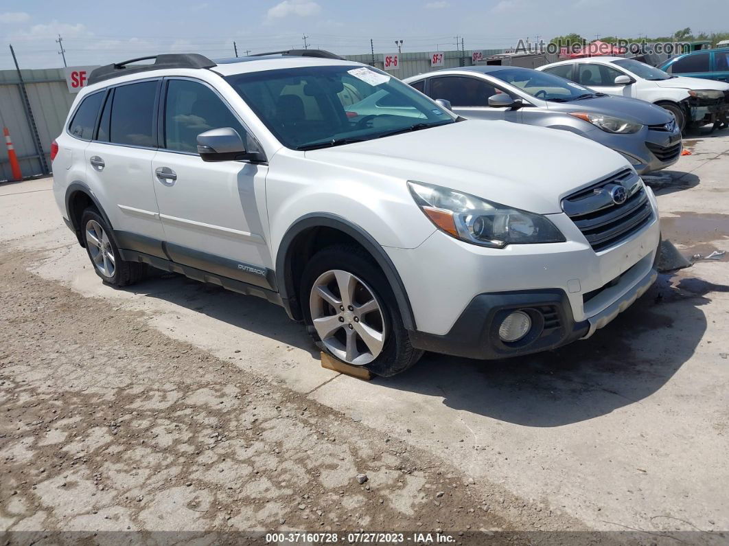 2014 Subaru Outback 2.5i Limited White vin: 4S4BRBPC5E3303125