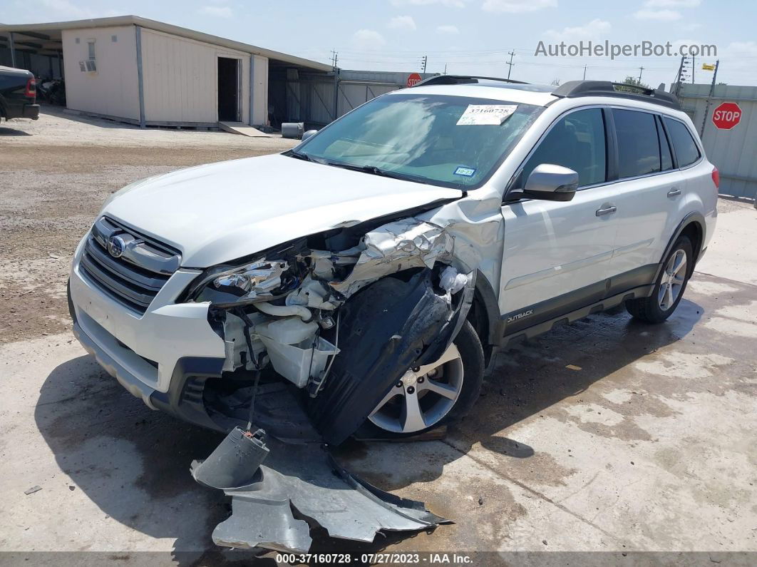 2014 Subaru Outback 2.5i Limited White vin: 4S4BRBPC5E3303125