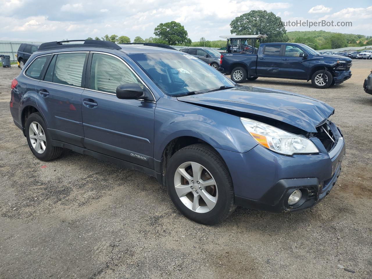 2014 Subaru Outback 2.5i Blue vin: 4S4BRCAC2E3242878