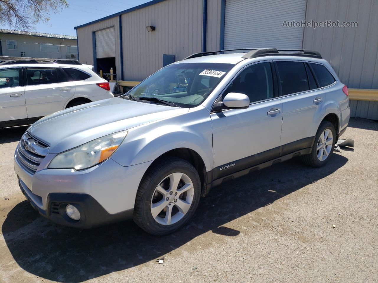 2014 Subaru Outback 2.5i Premium Silver vin: 4S4BRCCC0E3231455