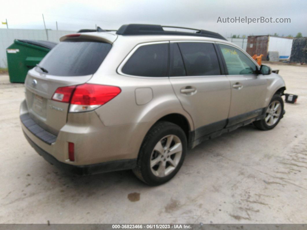 2014 Subaru Outback 2.5i Premium Tan vin: 4S4BRCCC2E3241002