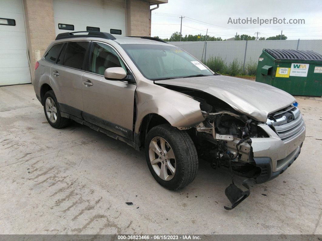 2014 Subaru Outback 2.5i Premium Tan vin: 4S4BRCCC2E3241002