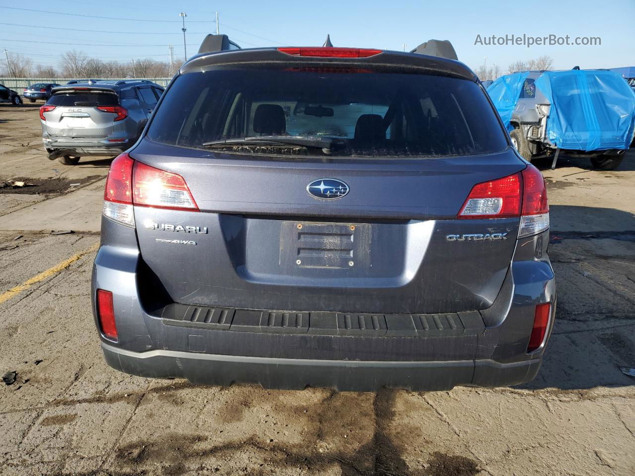 2014 Subaru Outback 2.5i Premium Blue vin: 4S4BRCCC2E3269401