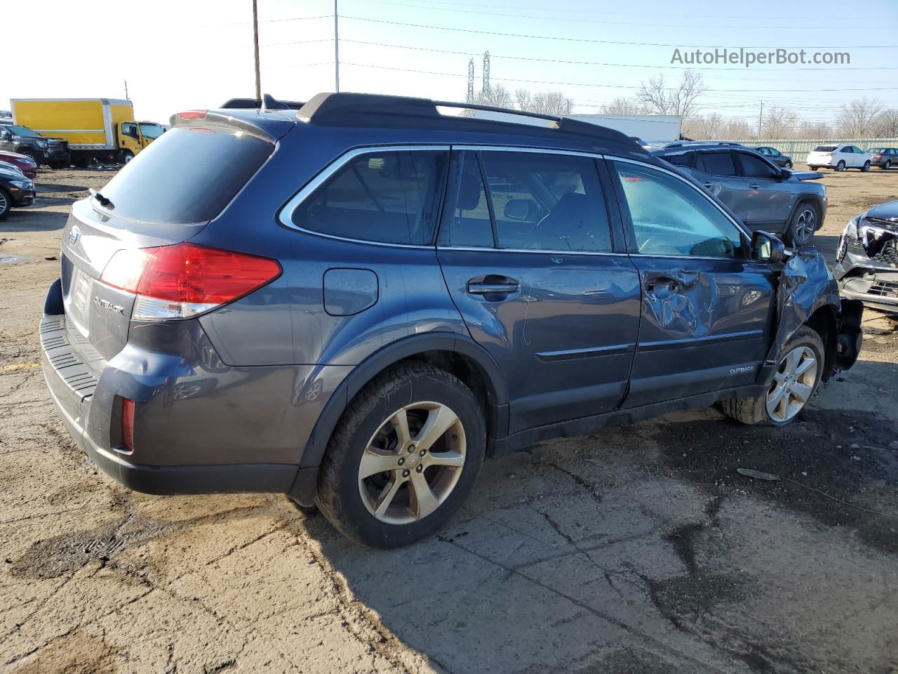 2014 Subaru Outback 2.5i Premium Blue vin: 4S4BRCCC2E3269401