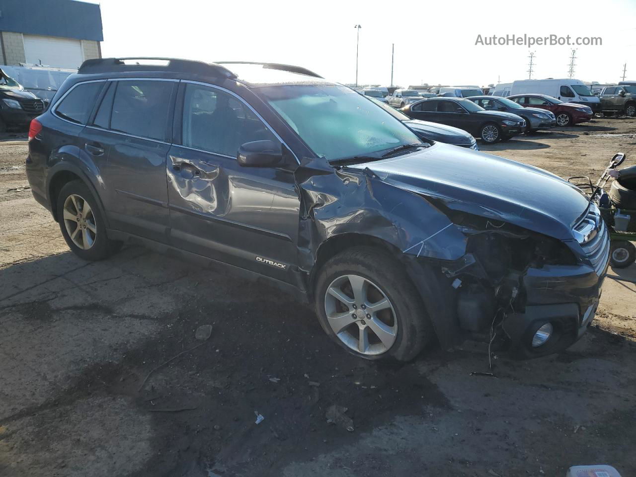 2014 Subaru Outback 2.5i Premium Синий vin: 4S4BRCCC2E3269401