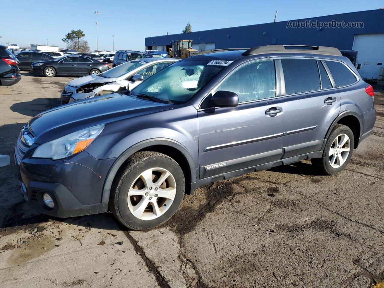 2014 Subaru Outback 2.5i Premium Blue vin: 4S4BRCCC2E3269401