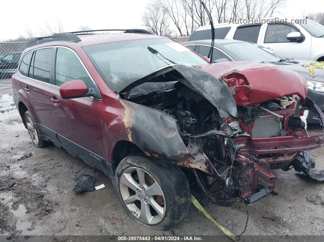 2014 Subaru Outback 2.5i Premium Burgundy vin: 4S4BRCCC4E3252535