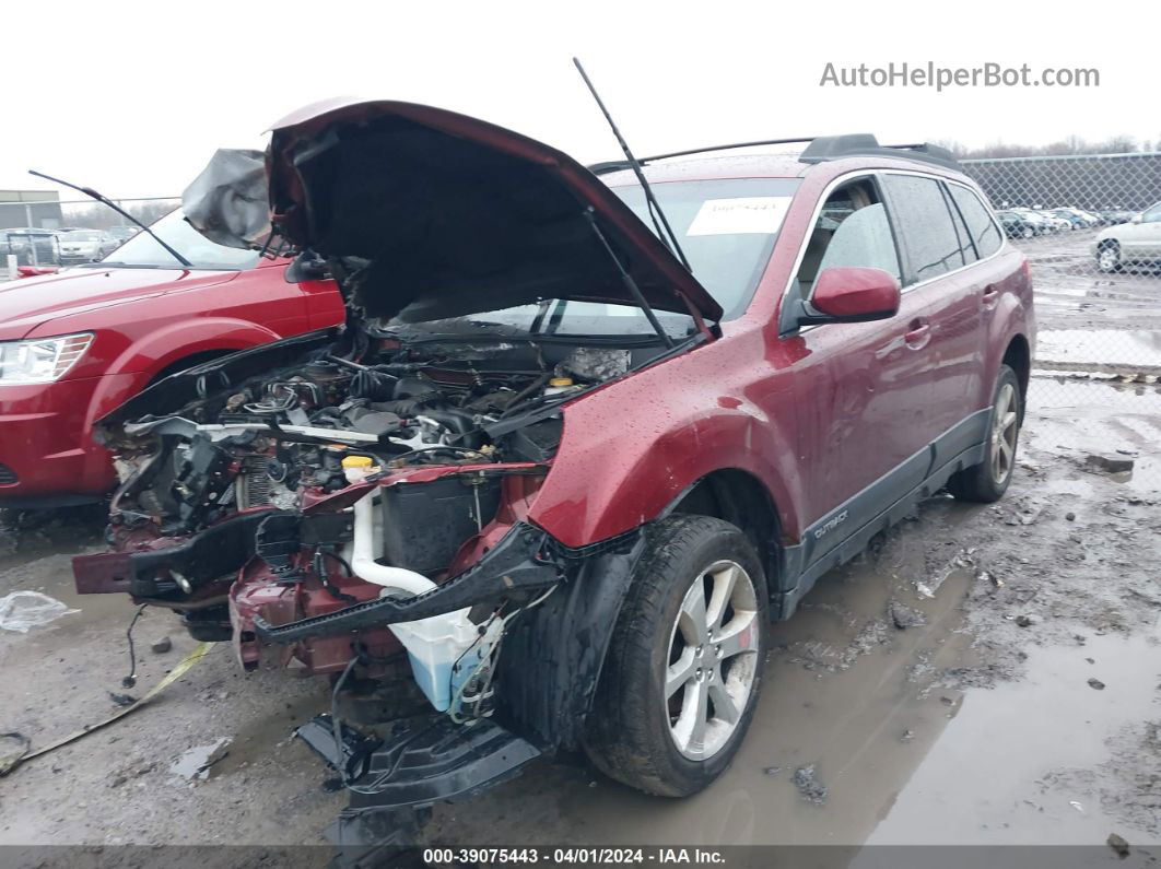 2014 Subaru Outback 2.5i Premium Burgundy vin: 4S4BRCCC4E3252535