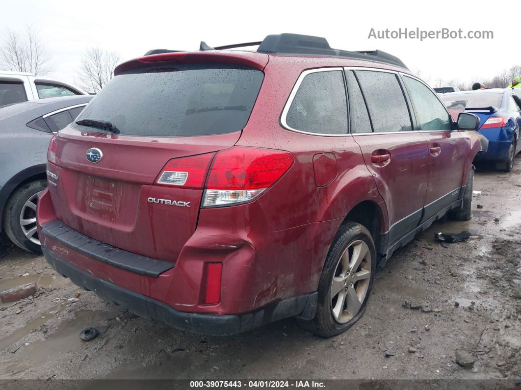 2014 Subaru Outback 2.5i Premium Burgundy vin: 4S4BRCCC4E3252535