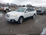 2014 Subaru Outback 2.5i Premium White vin: 4S4BRCCCXE3229180