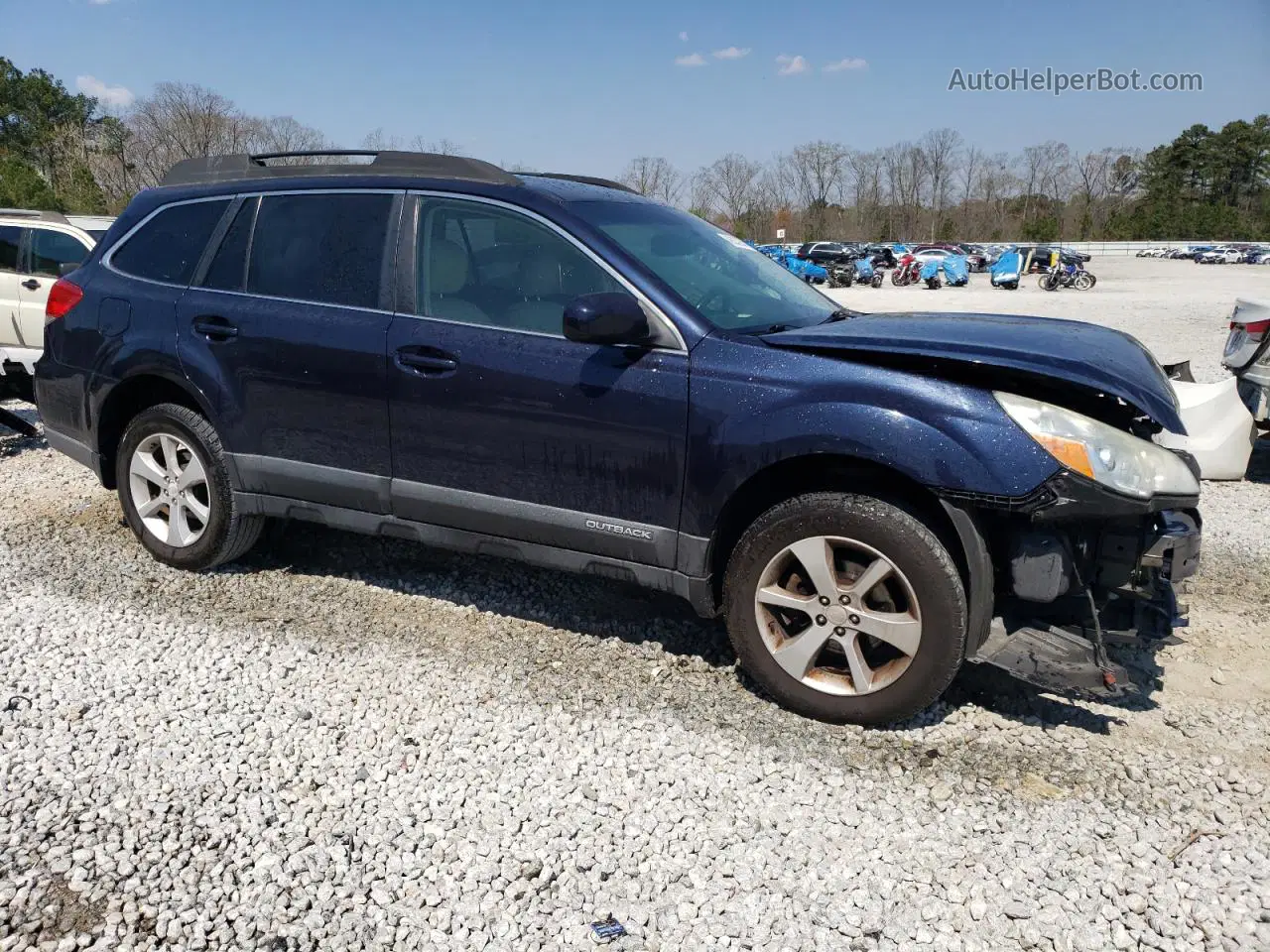 2014 Subaru Outback 2.5i Premium Blue vin: 4S4BRCCCXE3261479