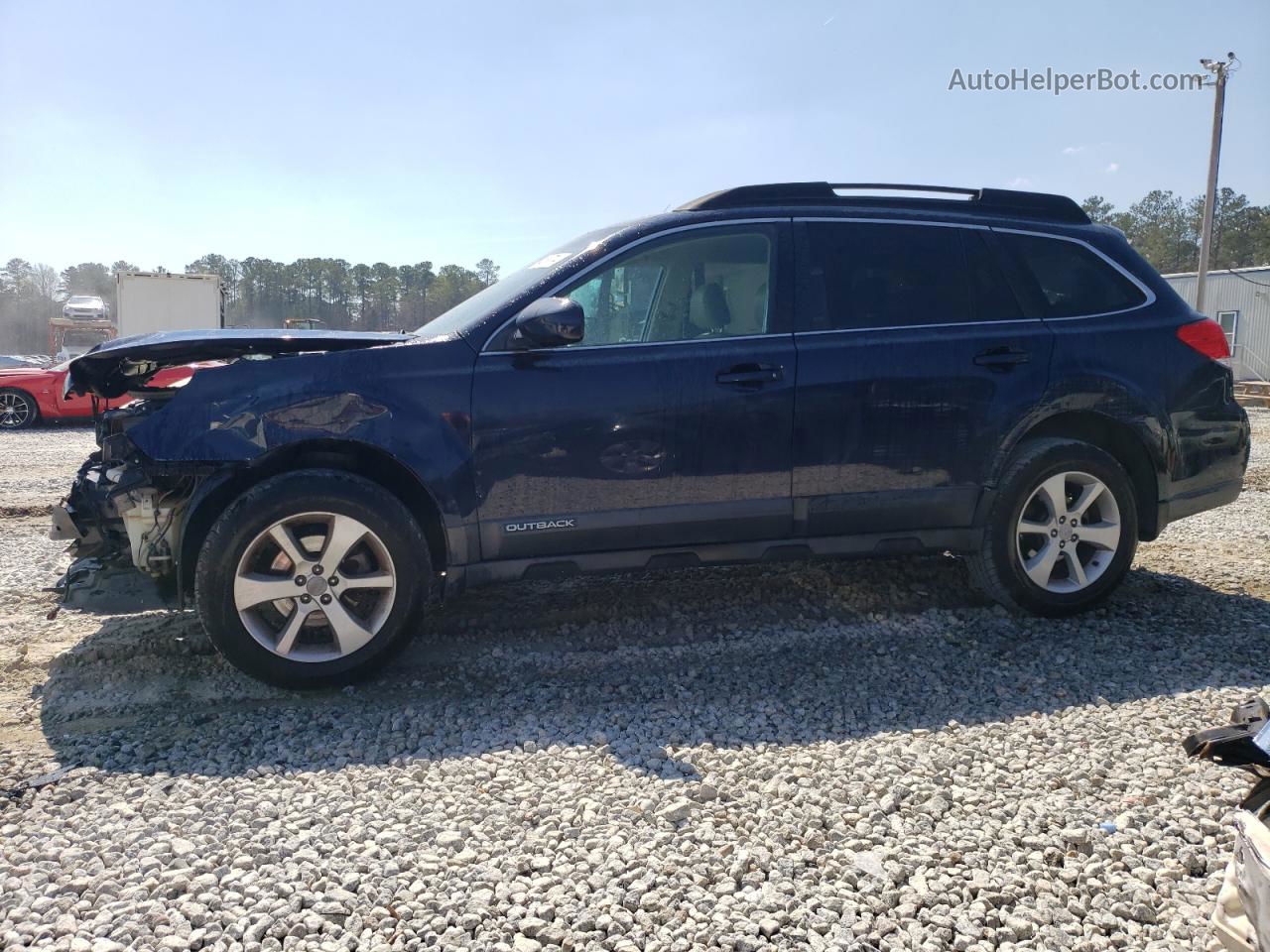 2014 Subaru Outback 2.5i Premium Синий vin: 4S4BRCCCXE3261479