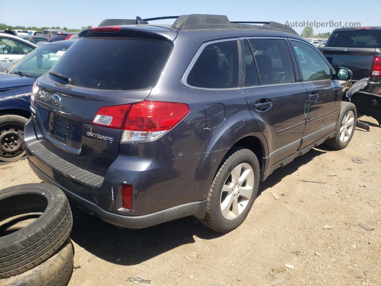 2014 Subaru Outback 2.5i Premium Синий vin: 4S4BRCDC5E3211636