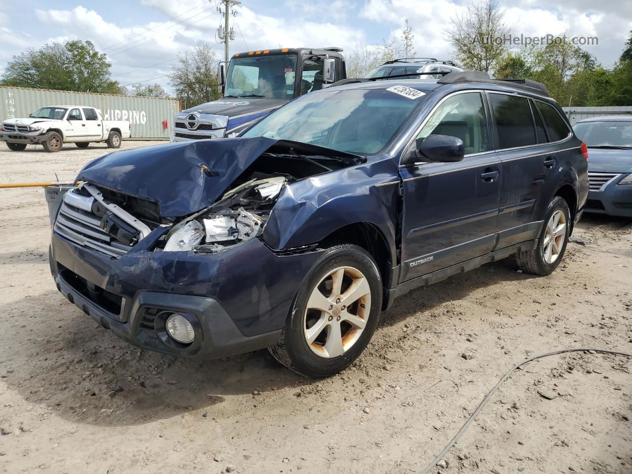 2014 Subaru Outback 2.5i Premium Синий vin: 4S4BRCDCXE3212880