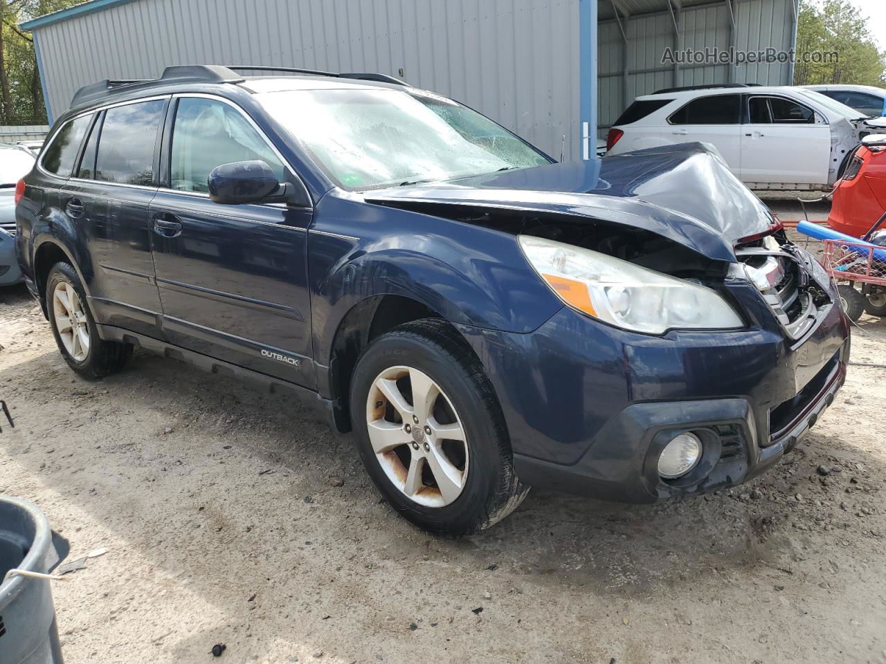 2014 Subaru Outback 2.5i Premium Синий vin: 4S4BRCDCXE3212880