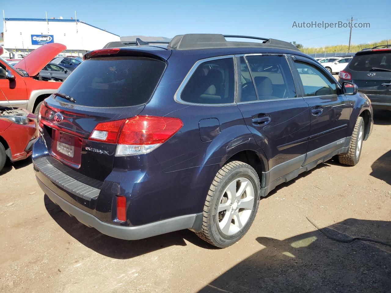 2014 Subaru Outback 2.5i Premium Blue vin: 4S4BRCEC8E3242345