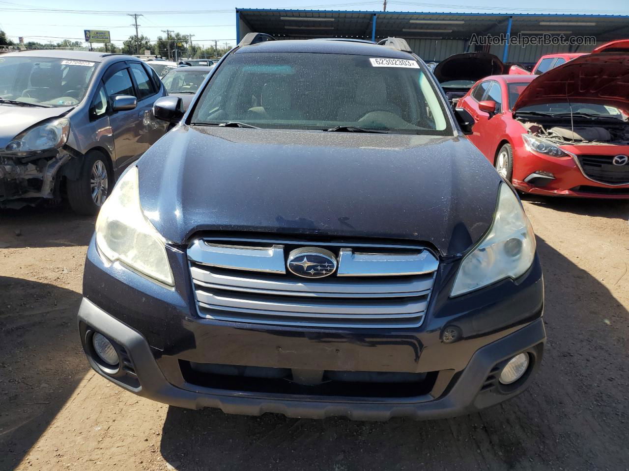 2014 Subaru Outback 2.5i Premium Blue vin: 4S4BRCEC8E3242345