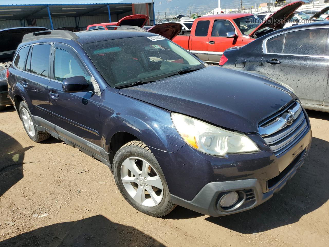 2014 Subaru Outback 2.5i Premium Синий vin: 4S4BRCEC8E3242345