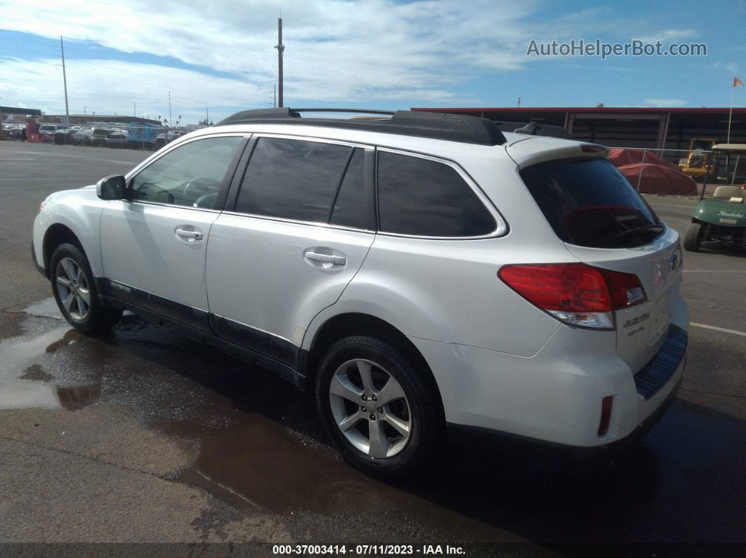 2014 Subaru Outback 2.5i Premium White vin: 4S4BRCFC3E3327575