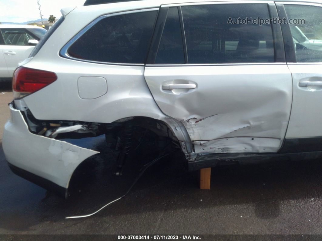 2014 Subaru Outback 2.5i Premium White vin: 4S4BRCFC3E3327575