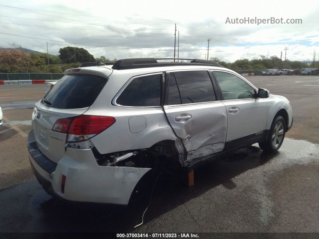 2014 Subaru Outback 2.5i Premium White vin: 4S4BRCFC3E3327575