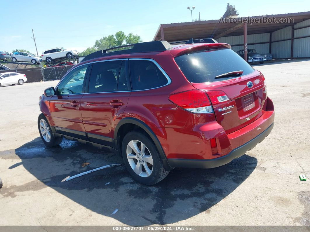 2014 Subaru Outback 2.5i Premium Red vin: 4S4BRCFCXE3220300