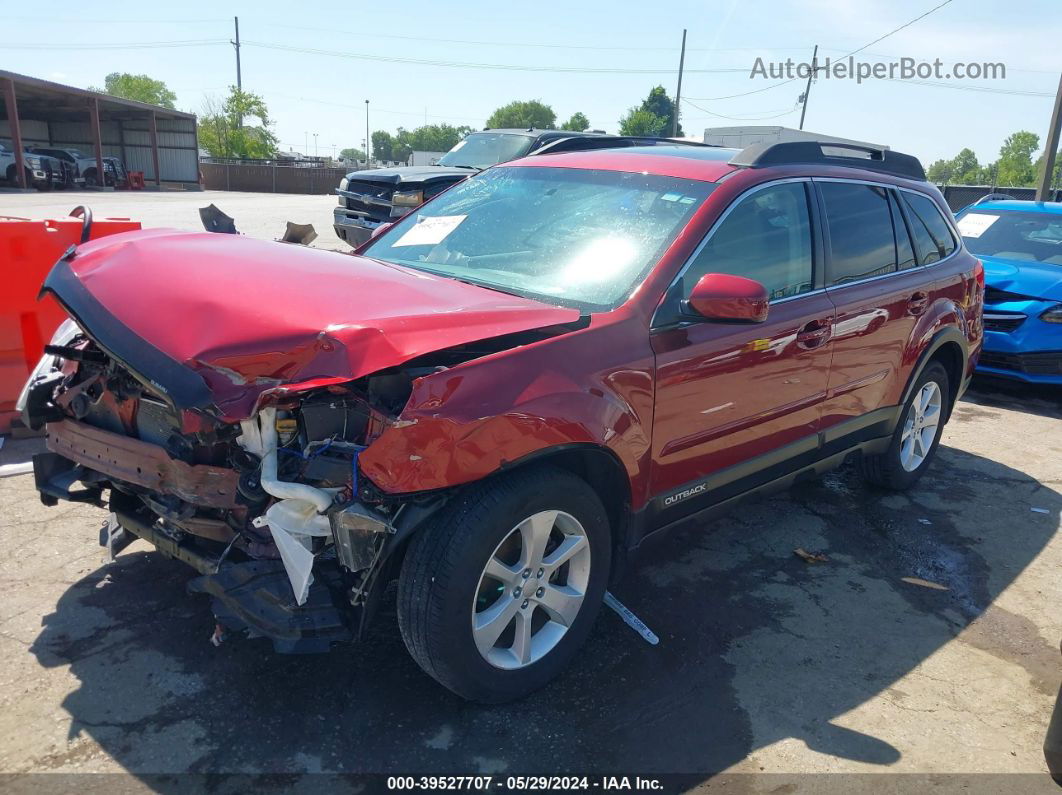 2014 Subaru Outback 2.5i Premium Red vin: 4S4BRCFCXE3220300