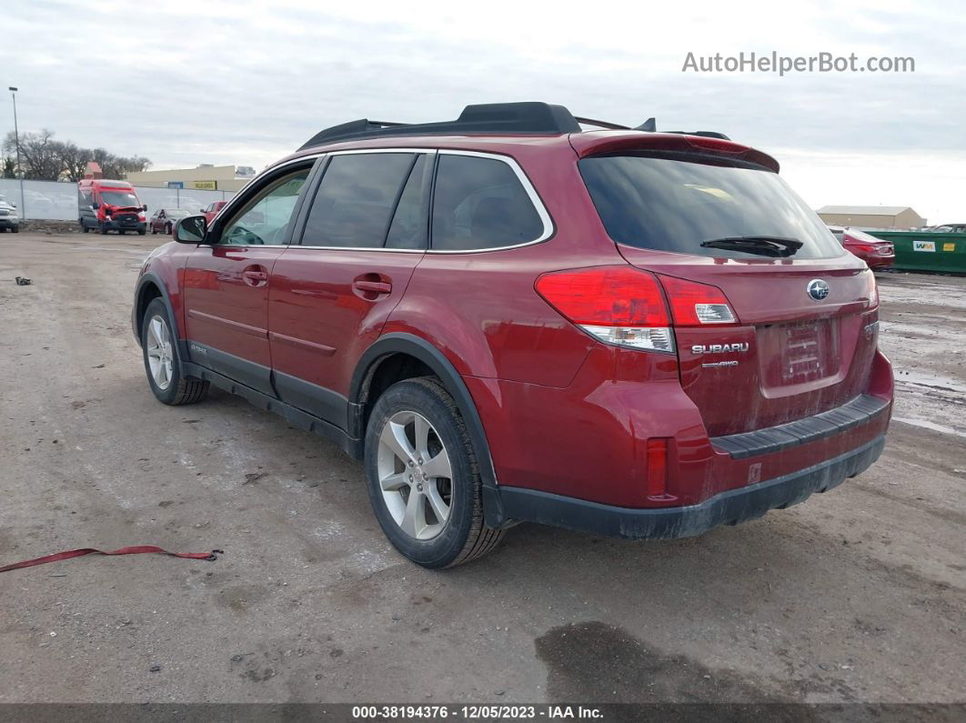 2014 Subaru Outback 2.5i Limited Maroon vin: 4S4BRCLC2E3262965