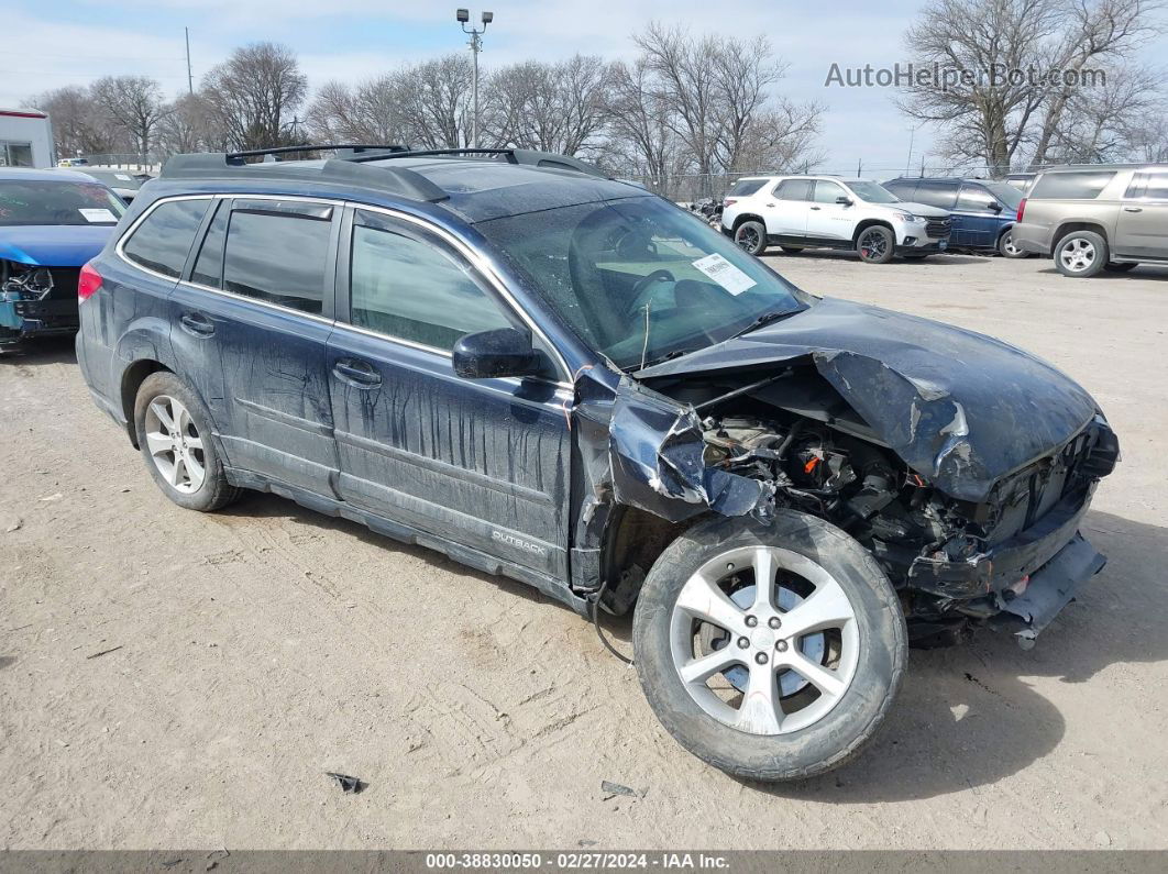 2014 Subaru Outback 2.5i Limited Dark Blue vin: 4S4BRCLC8E3203760