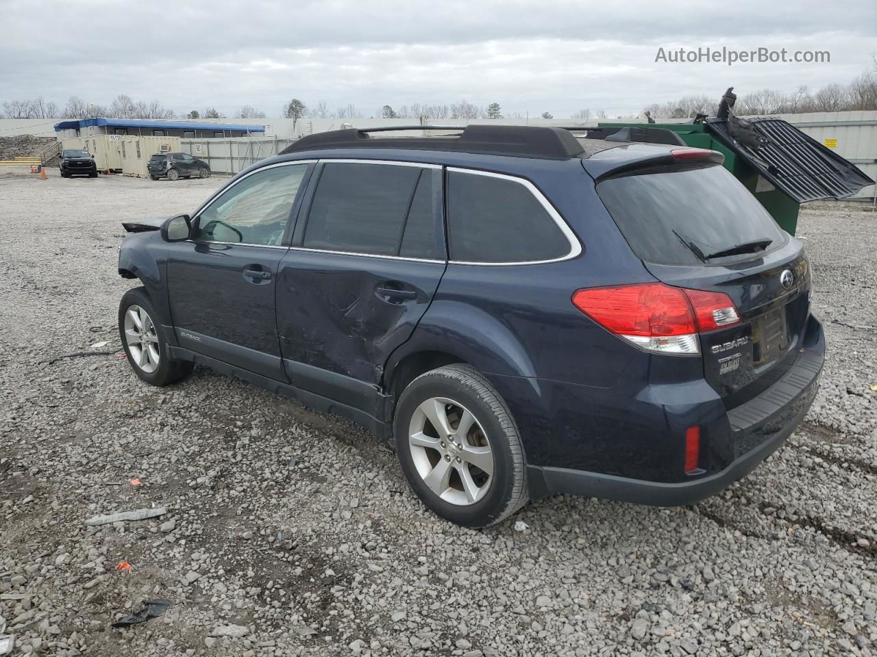 2014 Subaru Outback 2.5i Limited Blue vin: 4S4BRCLC9E3235830