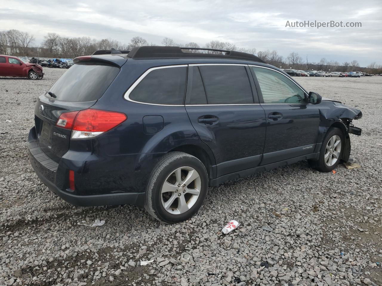 2014 Subaru Outback 2.5i Limited Blue vin: 4S4BRCLC9E3235830