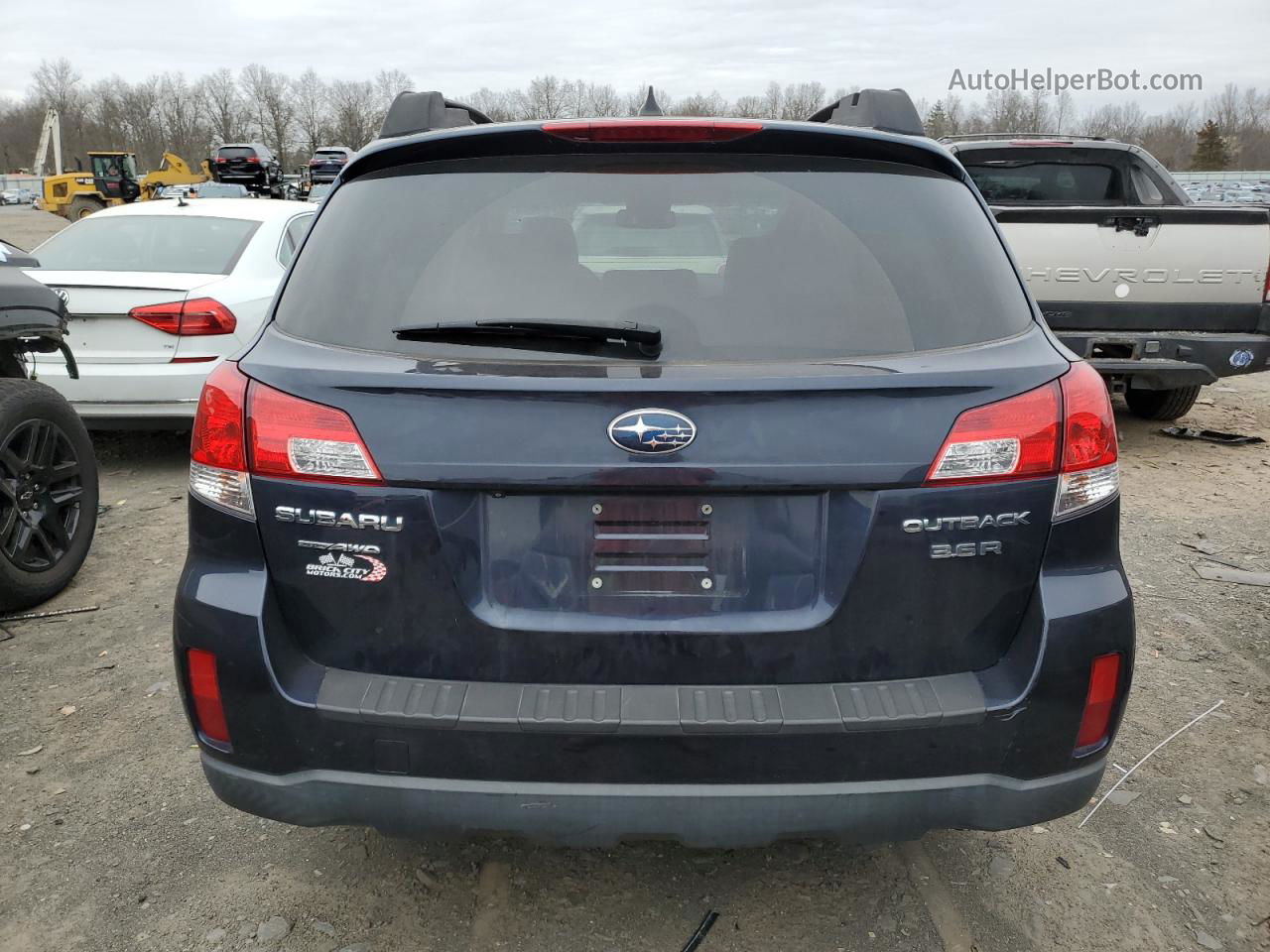 2014 Subaru Outback 3.6r Limited Blue vin: 4S4BRDLC8E2210820