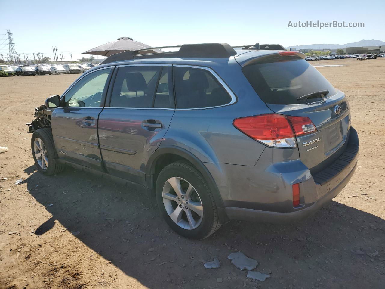 2014 Subaru Outback 3.6r Limited Blue vin: 4S4BRDLCXE2236576