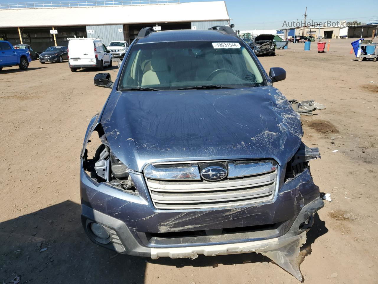 2014 Subaru Outback 3.6r Limited Blue vin: 4S4BRDLCXE2236576