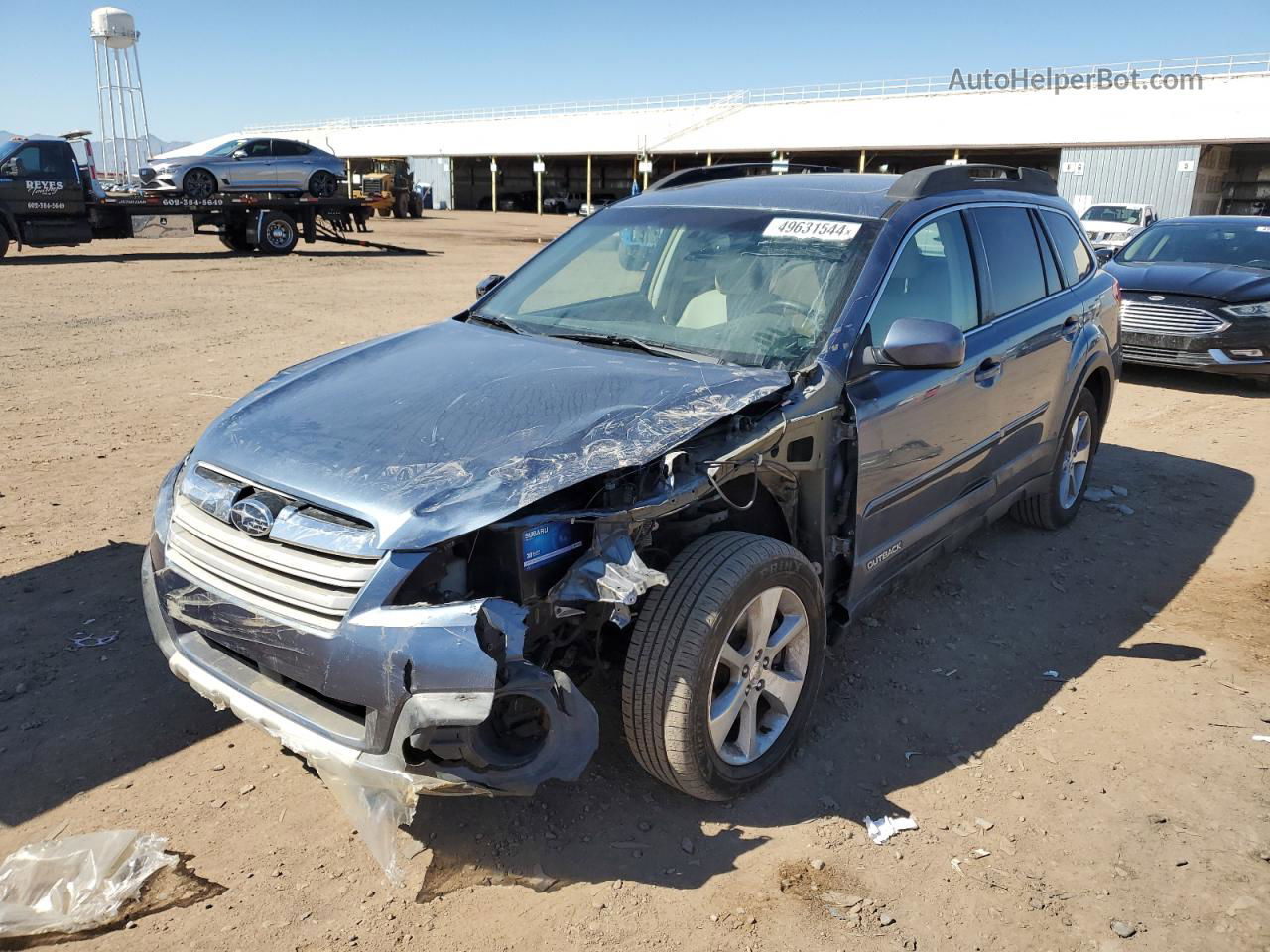 2014 Subaru Outback 3.6r Limited Blue vin: 4S4BRDLCXE2236576