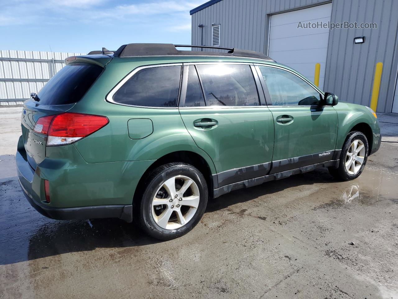 2014 Subaru Outback 2.5i Limited Green vin: 4S4BRGMC4E3210341