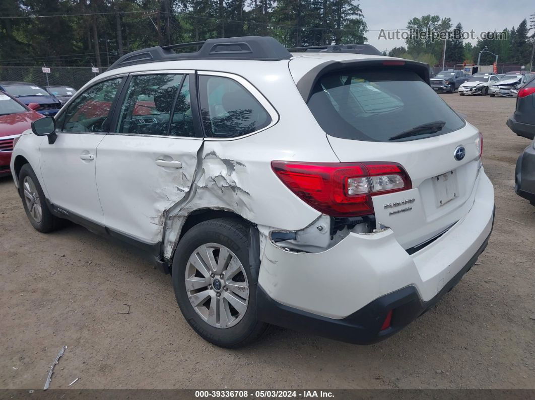 2019 Subaru Outback 2.5i White vin: 4S4BSABC0K3274585