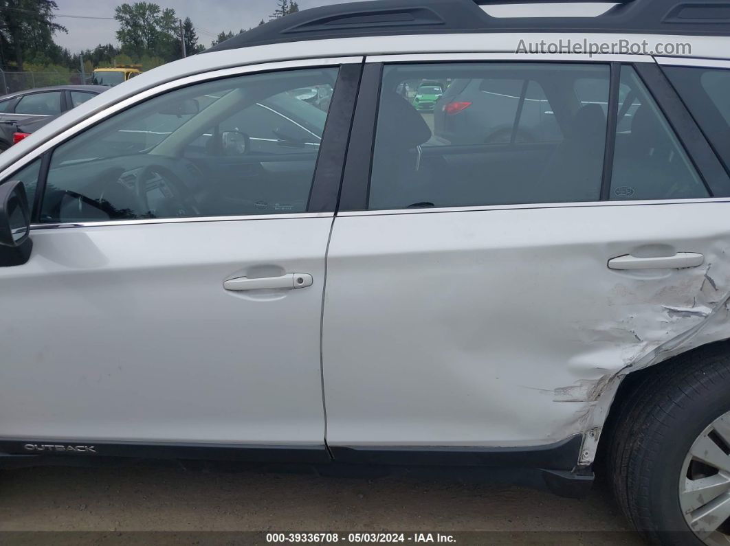 2019 Subaru Outback 2.5i White vin: 4S4BSABC0K3274585