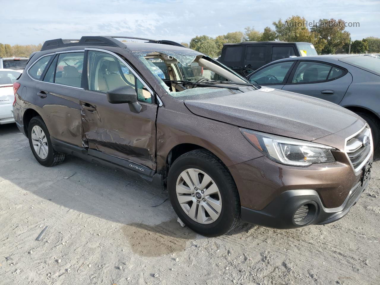 2019 Subaru Outback 2.5i Brown vin: 4S4BSABC1K3270836