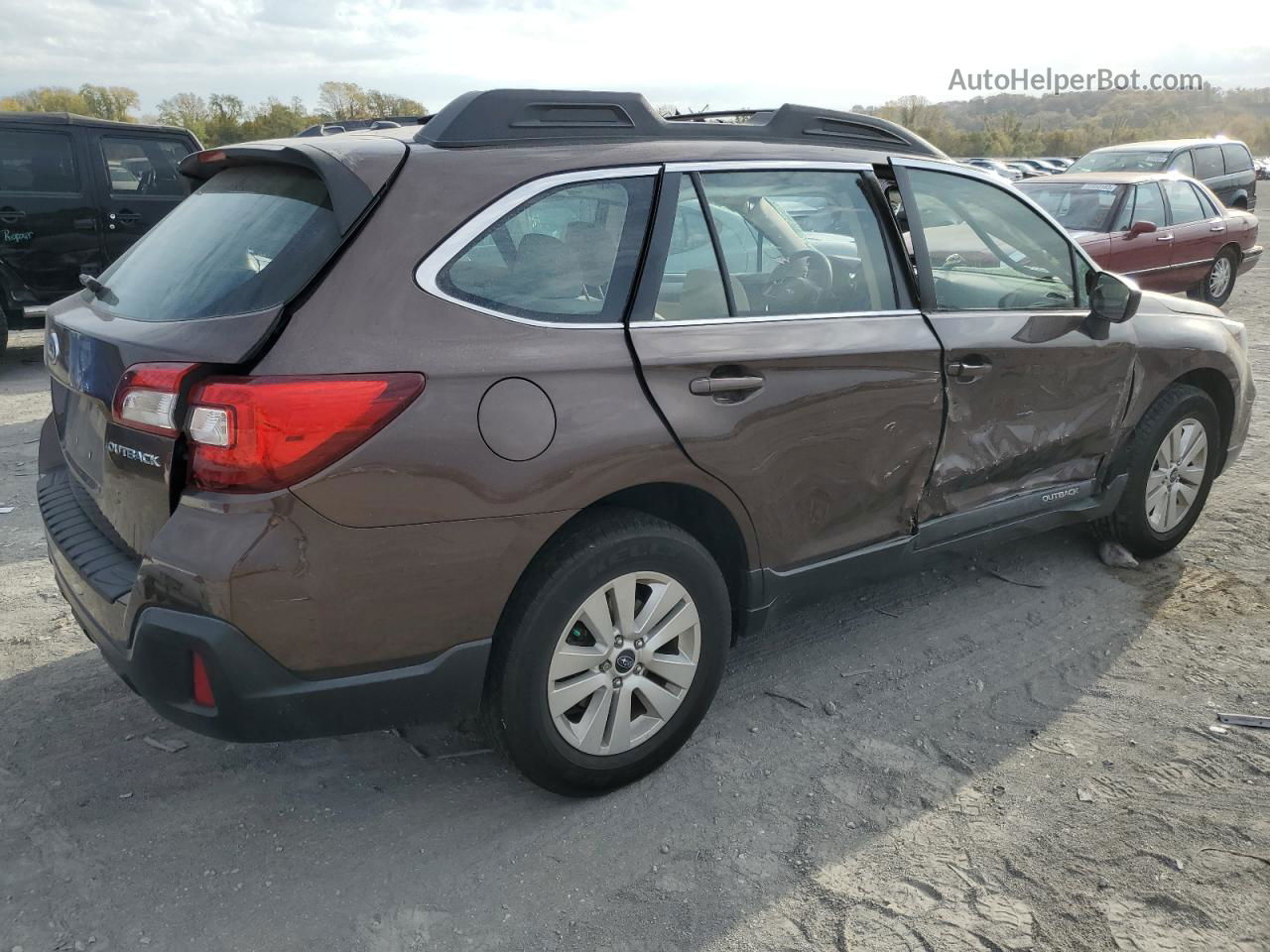 2019 Subaru Outback 2.5i Brown vin: 4S4BSABC1K3270836