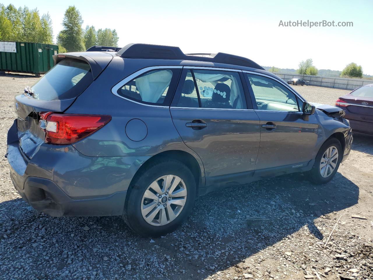 2019 Subaru Outback 2.5i Gray vin: 4S4BSABCXK3219075