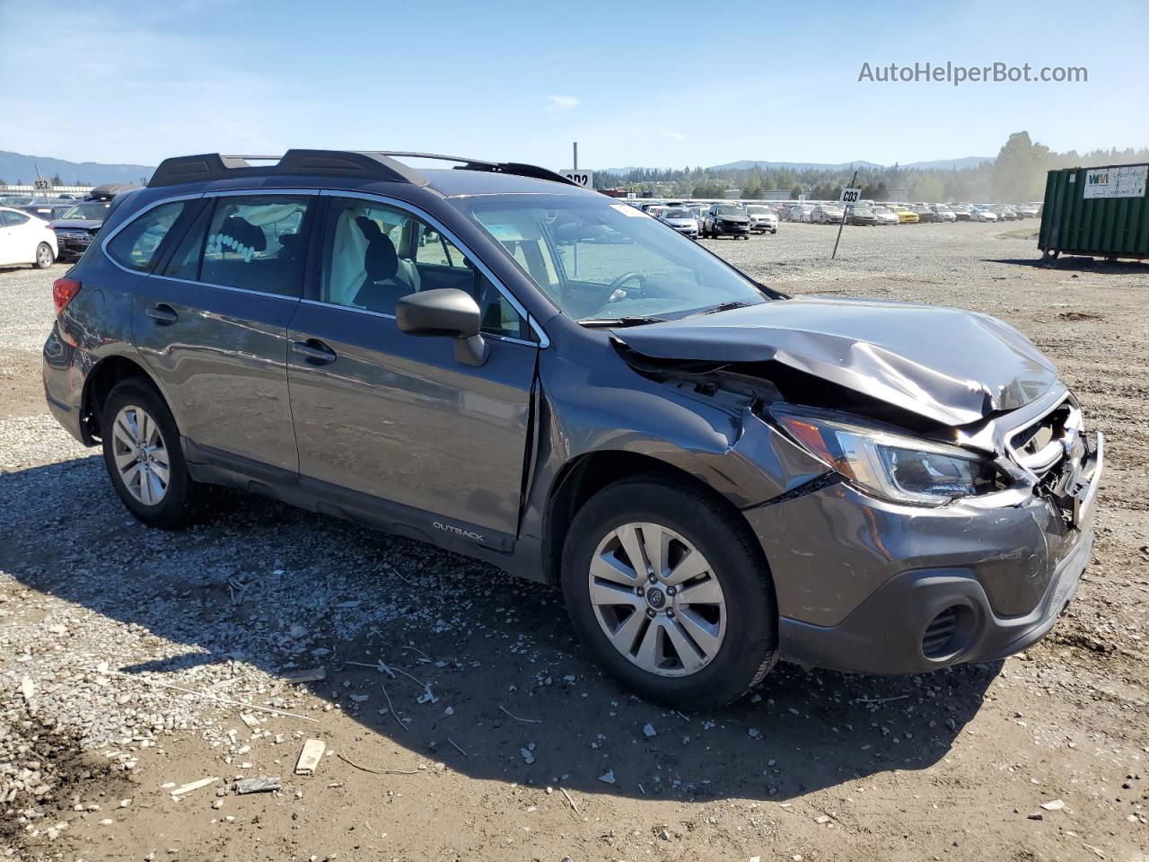 2019 Subaru Outback 2.5i Серый vin: 4S4BSABCXK3219075