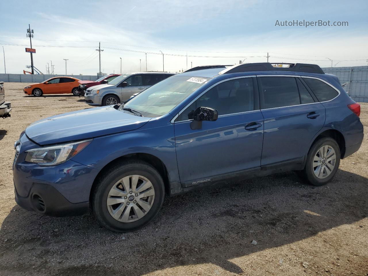 2019 Subaru Outback 2.5i Blue vin: 4S4BSABCXK3339443