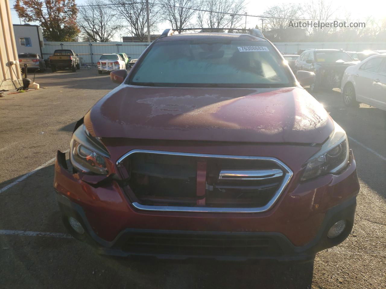 2019 Subaru Outback 2.5i Premium Red vin: 4S4BSAFC0K3220813